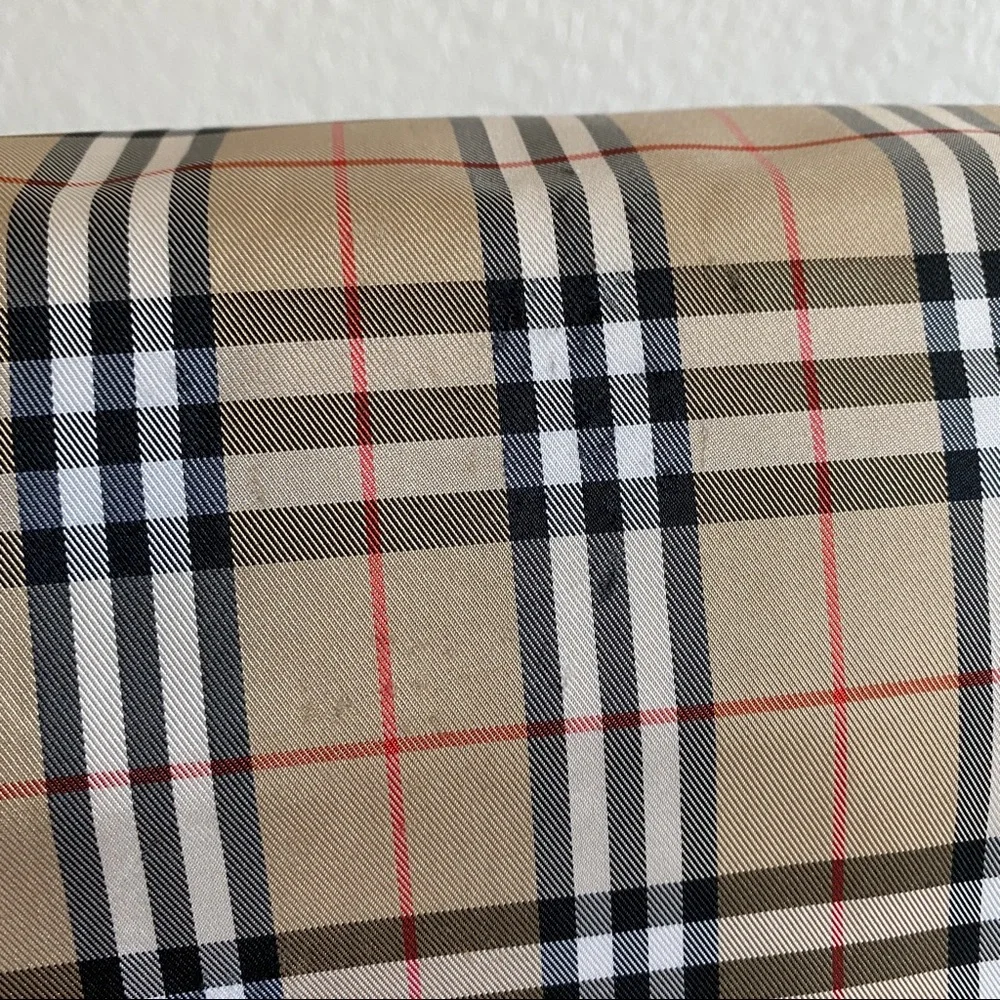 Burberry check nylon tote